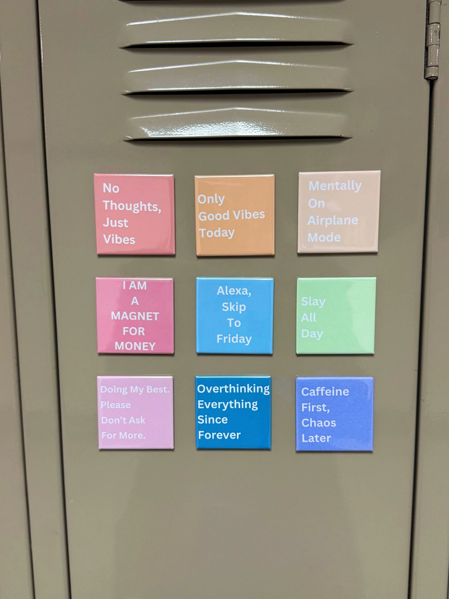 9-Piece Motivational Magnet Set LA Magnets