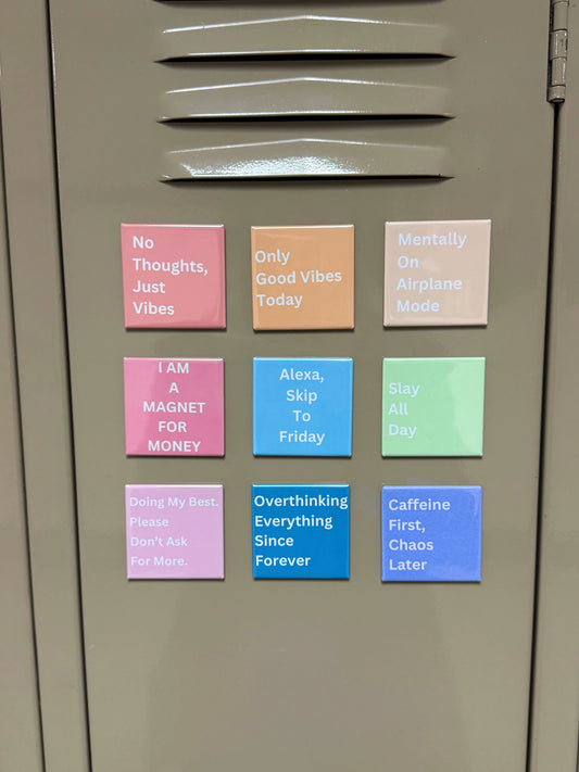 9-Piece Motivational Magnet Set LA Magnets