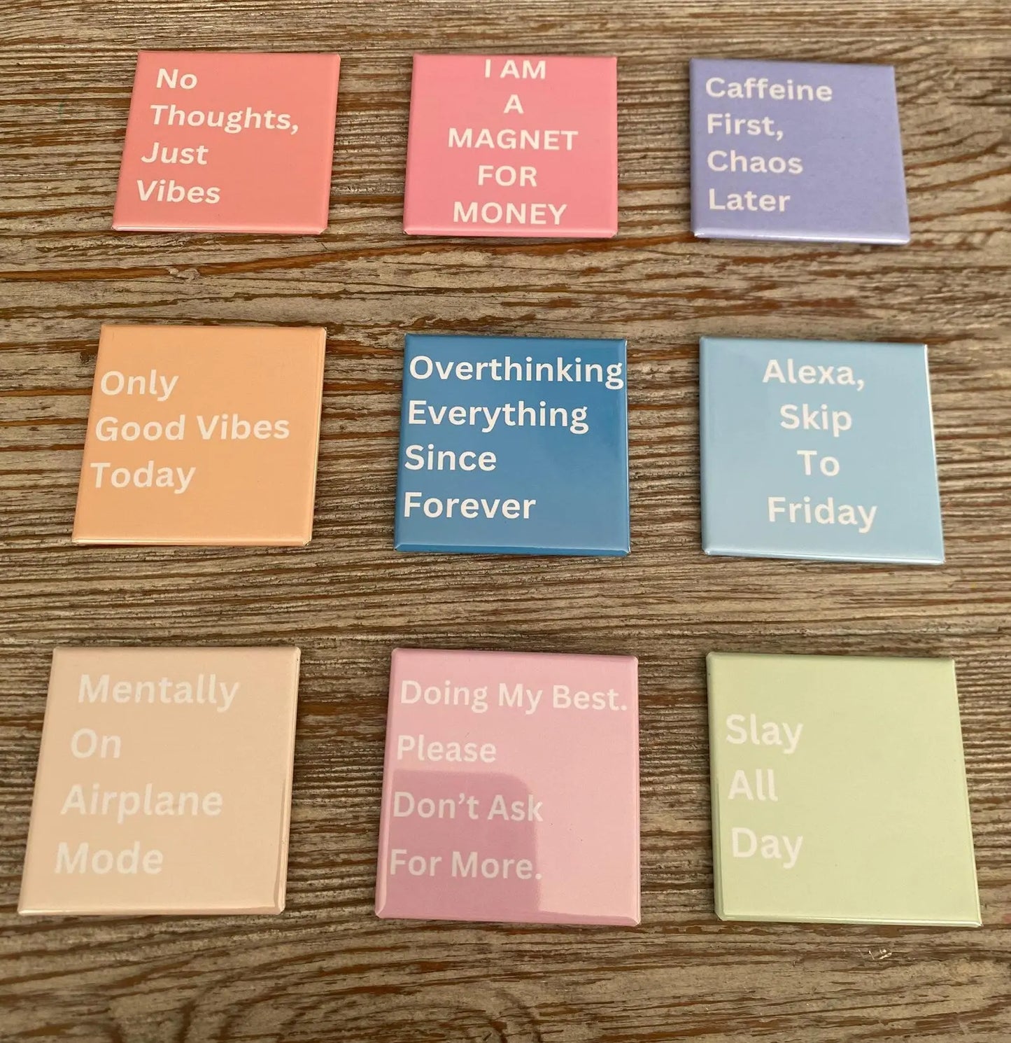 9-Piece Motivational Magnet Set LA Magnets