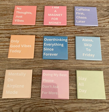 9-Piece Motivational Magnet Set LA Magnets