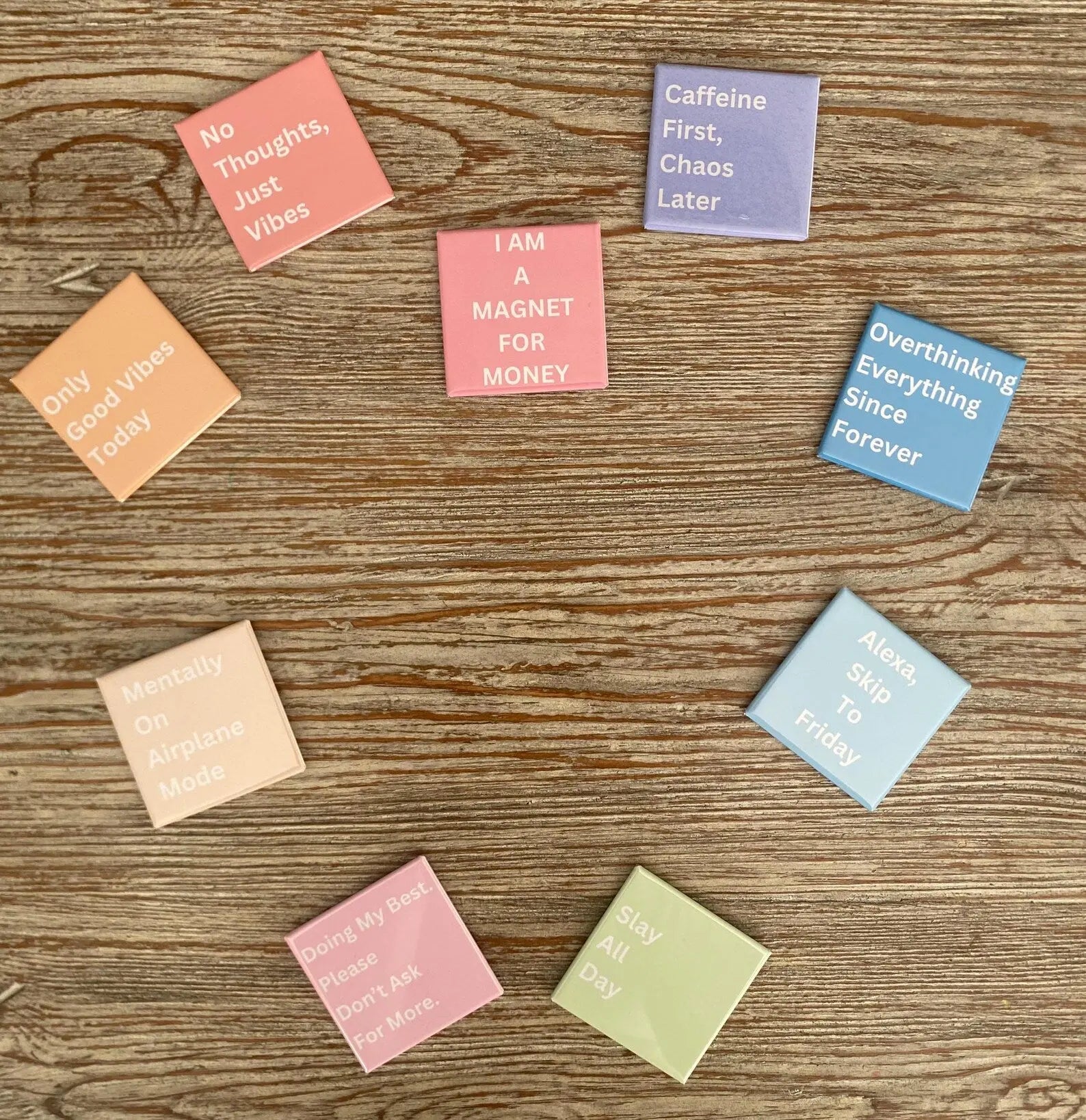 9-Piece Motivational Magnet Set LA Magnets