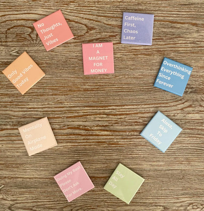 9-Piece Motivational Magnet Set LA Magnets